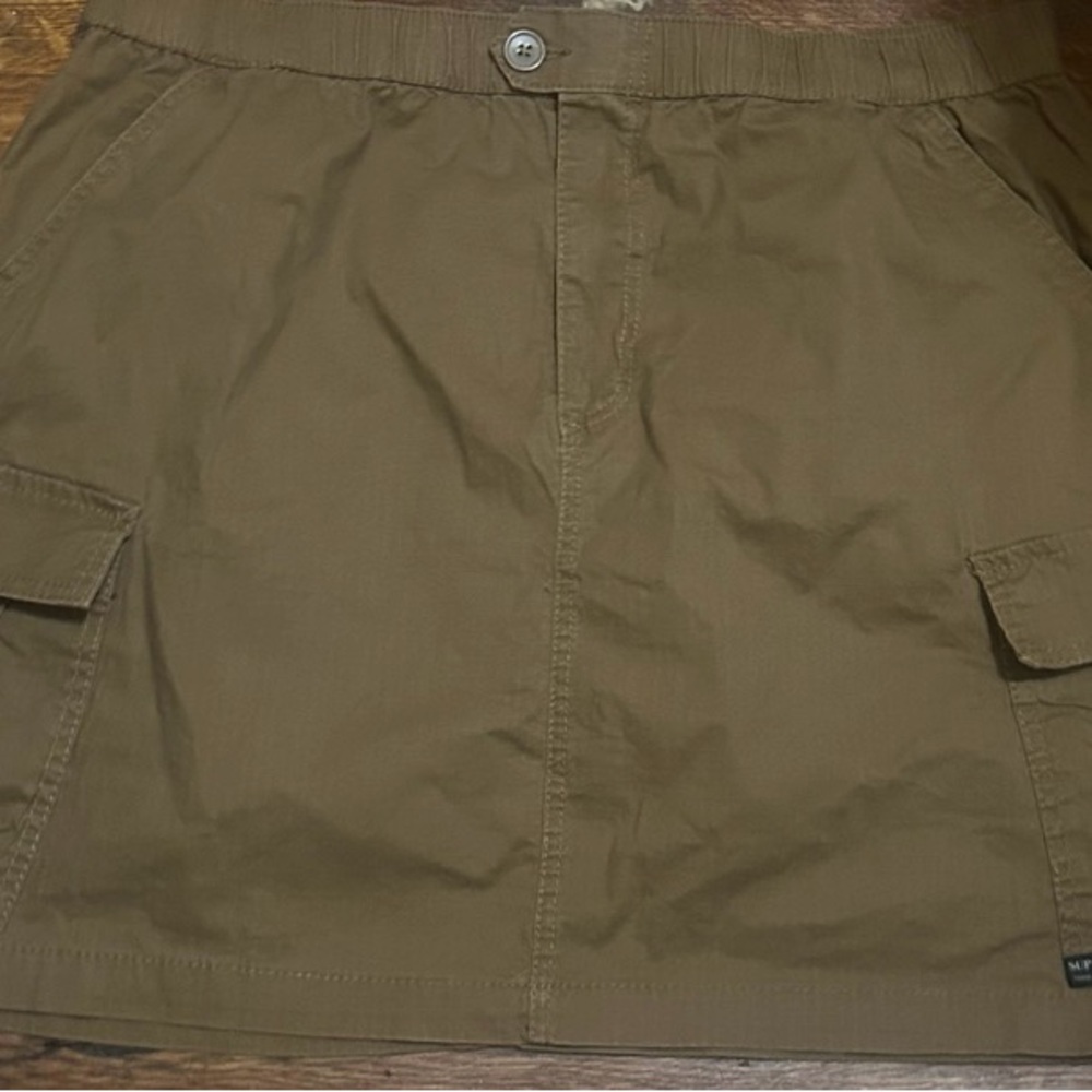 Brown Cargo Skirt